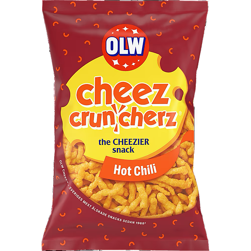 OLW Cheez Crunchers Hot 160g