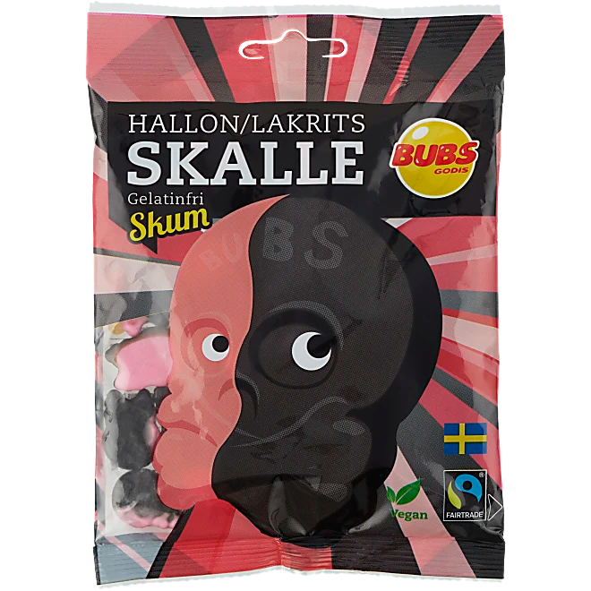 BUBS Raspberry & Licorice Skull Foam 90g