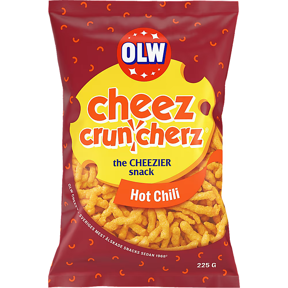 OLW Cheez Crunchers Hot 160g