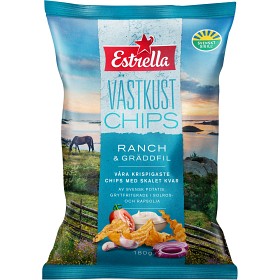 Estrella Västkust Ranch & Sourcream 180g