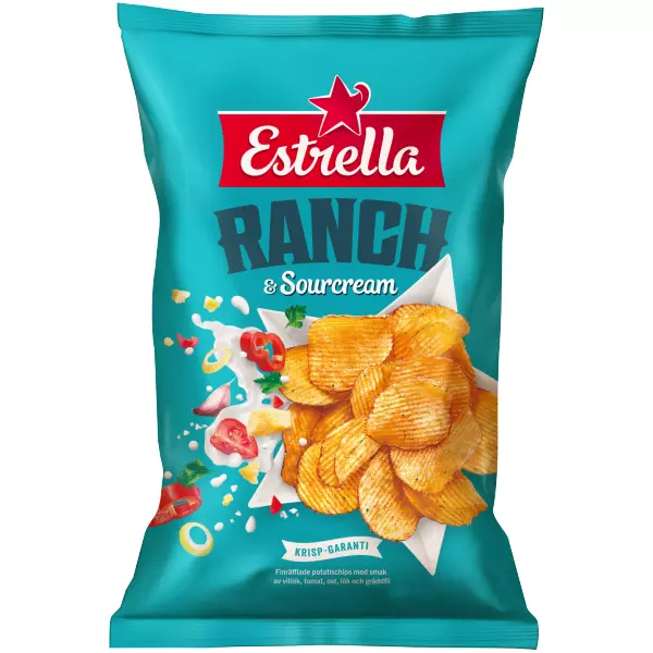 Estrella Ranch & Sour Cream 175g