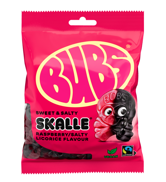 BUBS Raspberry & Licorice Skull 90g