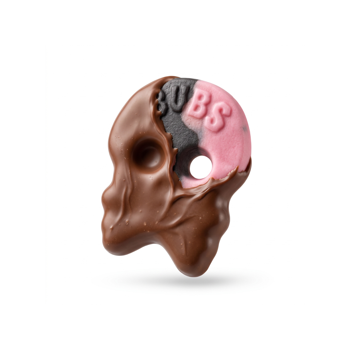 Chocolate Covered BUBS Raspberry & Liquorice Skull Foam